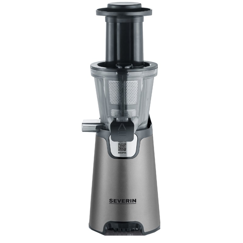 SEVERIN slow juicer ES 3571, grey/black, 150 W, frozen fruit attachment